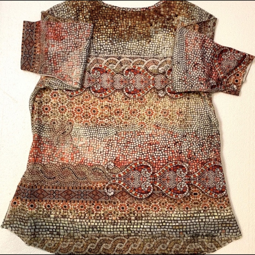 CJ Banks Multi-color, embellished blouse